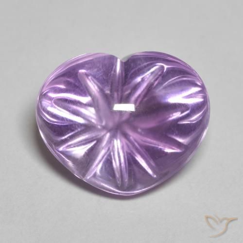 9,17 ctw natürlicher Rosaig-violett Amethyst, Herz, Transparent