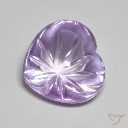 9,17 ctw natürlicher Tiefes Irisviolett Amethyst, Herz, Transparent