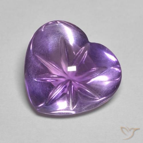 9,17 ctw natürlicher Mittelviolett Amethyst, Herz, Transparent