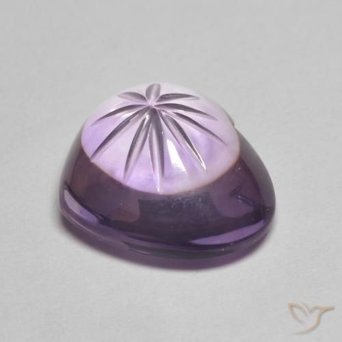 9,17 ctw natürlicher Mittelviolett Amethyst, Herz, Transparent