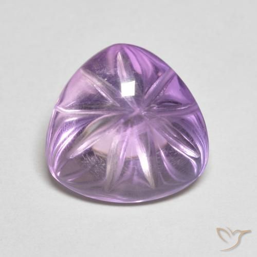 6.10ct Natürlicher Mittelviolett Amethyst, Trillion, Transparent