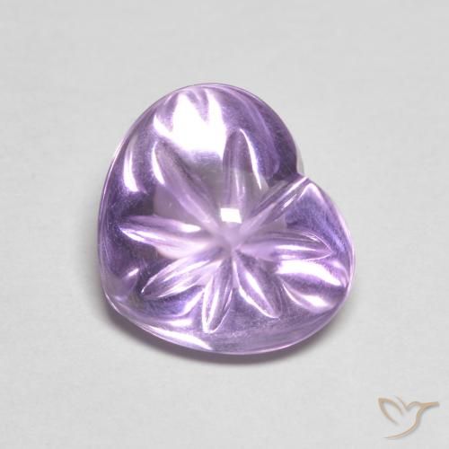 9,17 ctw natürlicher Tiefes Irisviolett Amethyst, Herz, Transparent