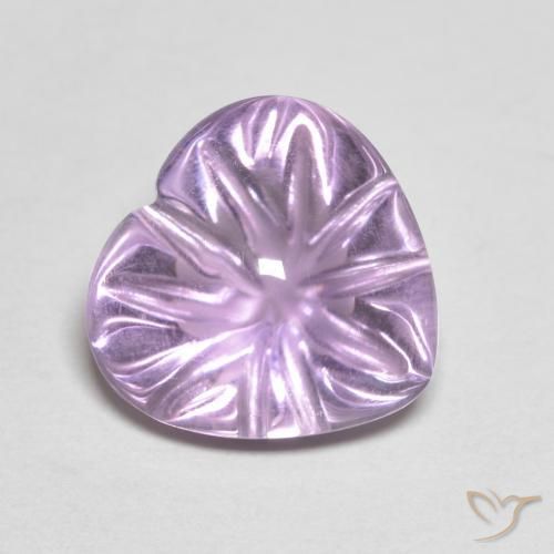 5.76ct Natürlicher Iris Violett Amethyst, Herz, Transparent