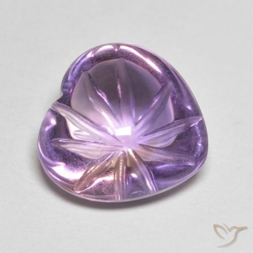 6.90ct Natürlicher Sangria-Veilchen Amethyst, Herz, Transparent