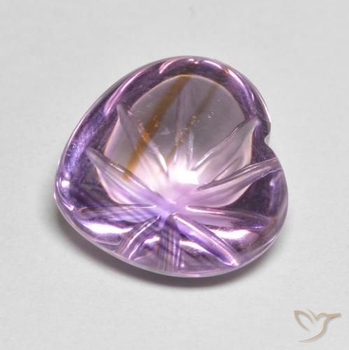 9,17 ctw natürlicher Sangria-Veilchen Amethyst, Herz, Transparent