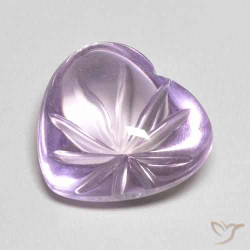 6.16ct Natürlicher Iris Violett Amethyst, Herz, Transparent