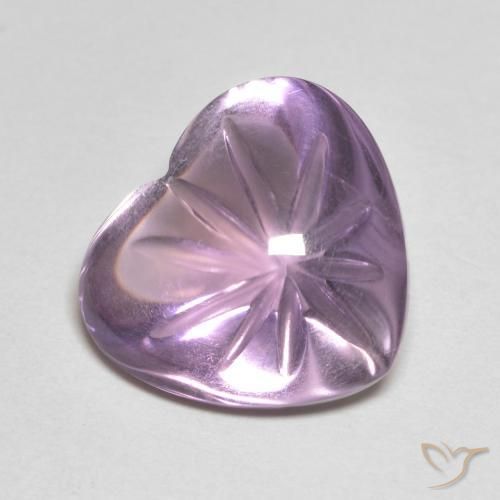9,17 ctw natürlicher Rosaig-violett Amethyst, Herz, Transparent