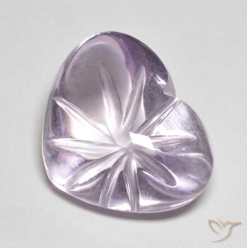 9,17 ctw natürlicher hellviolett Amethyst, Herz, Transparent