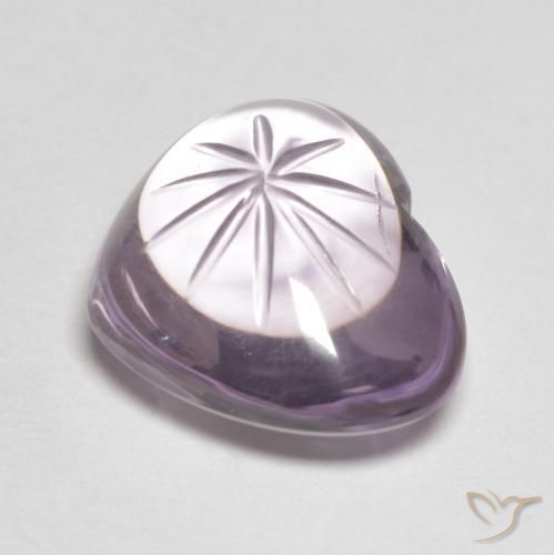 9,17 ctw natürlicher hellviolett Amethyst, Herz, Transparent