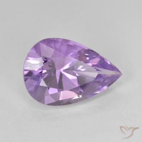 9,17 ctw natürlicher Medium Light Purplish-Violet Amethyst, Birnenform, VVS