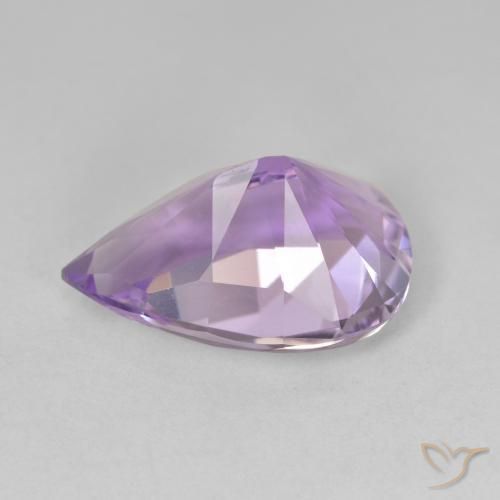 9,17 ctw natürlicher Medium Light Purplish-Violet Amethyst, Birnenform, VVS