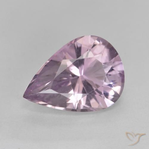 3.44ct Natürlicher Mittelviolett Amethyst, Birnenform, VVS