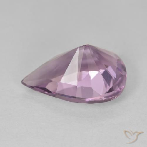 9,17 ctw natürlicher gräulich-v Amethyst, Birnenform, VVS
