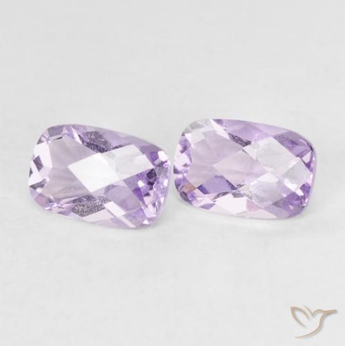 0.97 ct natürliche Rosaig-violett Amethyst-Edelsteine, Kissen, VVS-VS