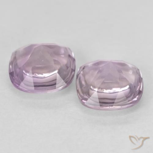 1.04 ct natürliche Helles rötliches Violett Amethyst-Edelsteine, Kissen, Transparent
