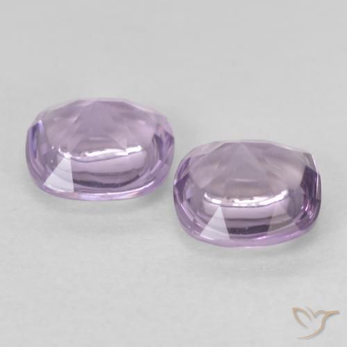 0.96 ct natürliche Helles rötliches Violett Amethyst-Edelsteine, Kissen, Transparent