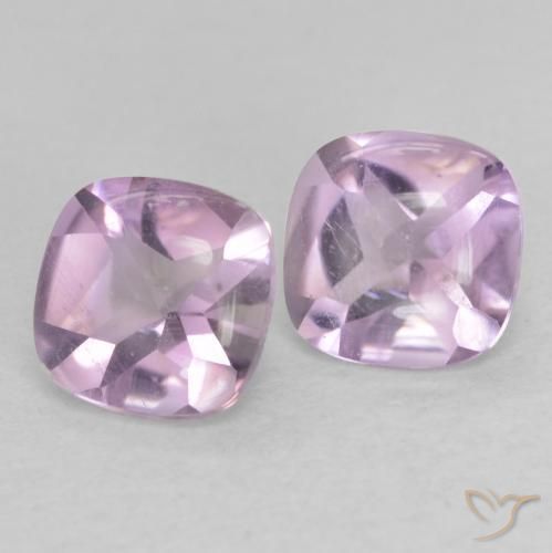 1.07 ct natürliche blassviolett Amethyst-Edelsteine, Kissen, Transparent