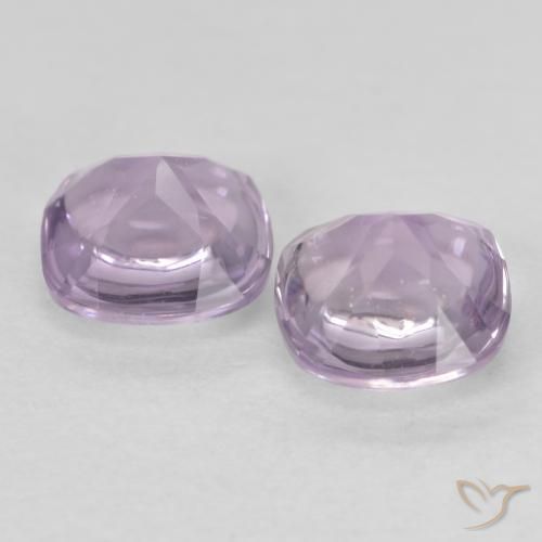 1.05 ct natürliche Sehr helles rötliches Violett Amethyst-Edelsteine, Kissen, Transparent