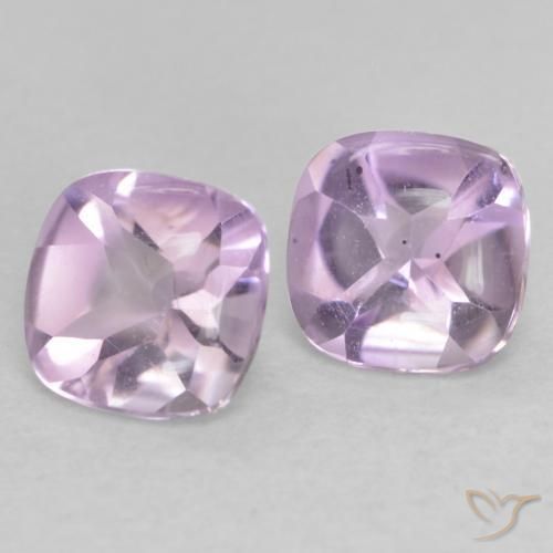 1.11 ct natürliche Helles rötliches Violett Amethyst-Edelsteine, Kissen, Transparent