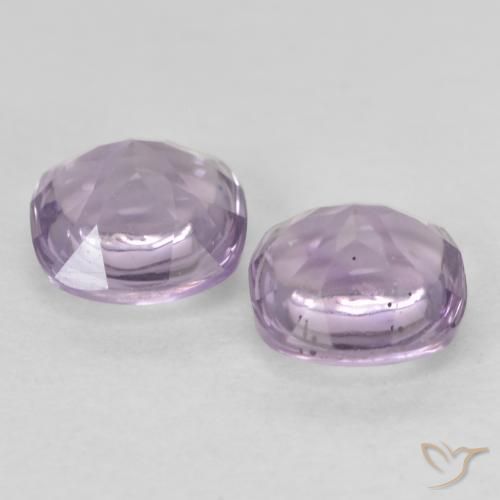 1.11 ct natürliche Helles rötliches Violett Amethyst-Edelsteine, Kissen, Transparent