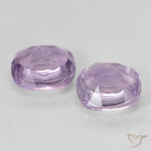 1.03 ct natürliche Helles rötliches Violett Amethyst-Edelsteine, Kissen, Transparent
