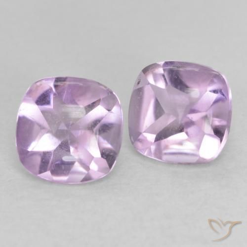 1.05 ct natürliche hellviolett Amethyst-Edelsteine, Kissen, Transparent