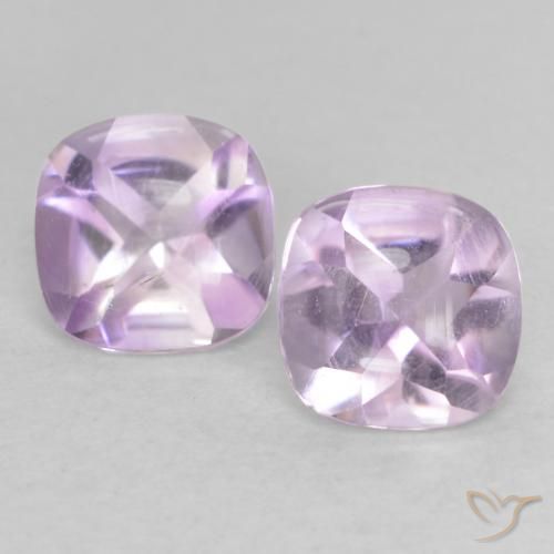 1.04ctw Natürlicher hellviolett Amethyst, Kissen, Transparent