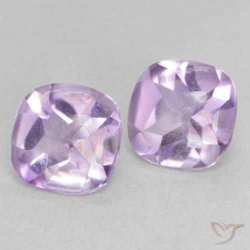 1.04 ct natürliche hellviolett Amethyst-Edelsteine, Kissen, Transparent