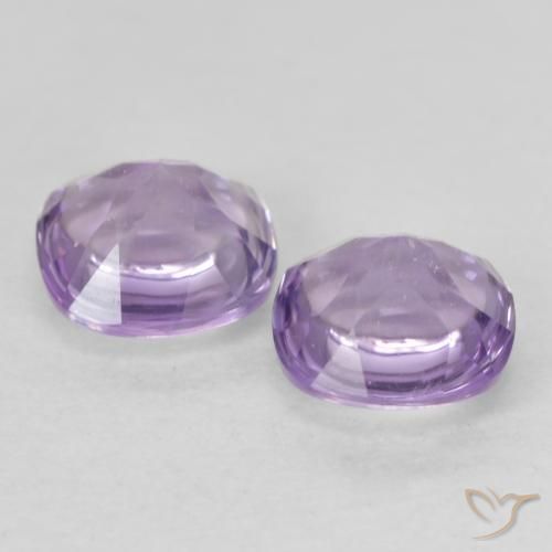 1.04 ct natürliche hellviolett Amethyst-Edelsteine, Kissen, Transparent