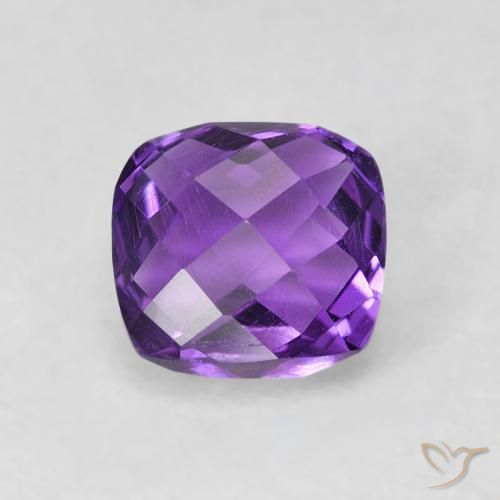 9,17 ctw natürlicher tiefviolett Amethyst, Kissenschliff, VVS-VS