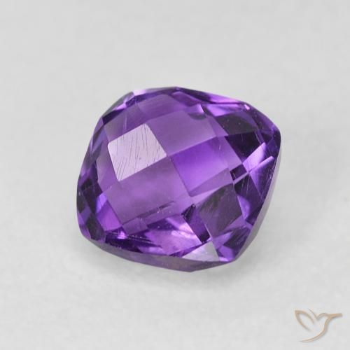 9,17 ctw natürlicher tiefviolett Amethyst, Kissenschliff, VVS-VS