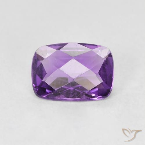 9,17 ctw natürlicher Mittelviolettes Violett Amethyst, Kissenschliff, VVS