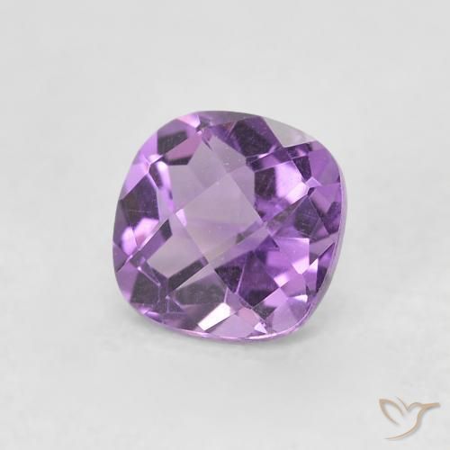 9,17 ctw natürlicher Lebhaftes Violett Amethyst, Kissenschliff, VVS