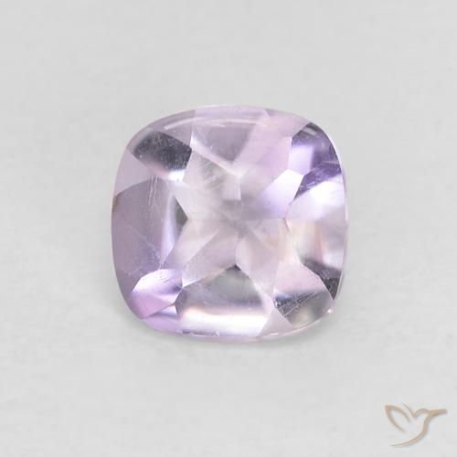 0.51ct Natürlicher Helle Iris Violett Amethyst, Kissen, Transparent