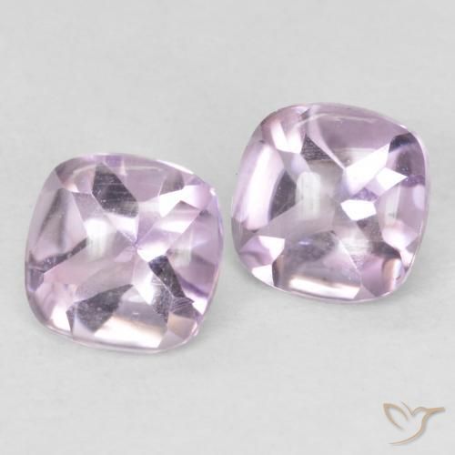 1.07 ct natürliche helllila- Amethyst-Edelsteine, Kissen, Transparent