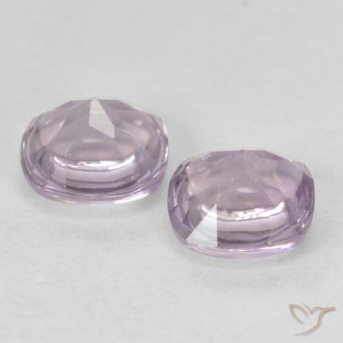1.06 ct natürliche Lila-Rosa Weiß Amethyst-Edelsteine, Kissen, Transparent