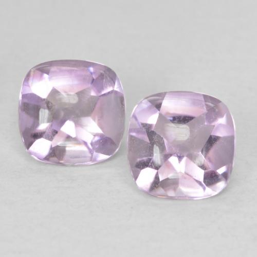 1.08ctw Natürlicher helllila- Amethyst, Kissen, Transparent