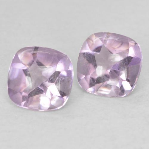 1.08 ct natürliche helllila- Amethyst-Edelsteine, Kissen, Transparent