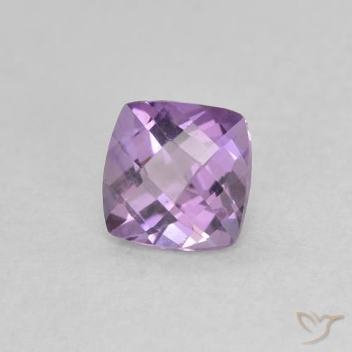 0.48ct Natürlicher Rosaig-violett Amethyst, Kissen, VVS