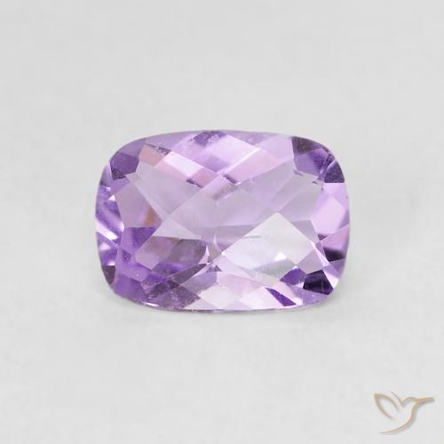 0.77ct Natürlicher Rosaig-violett Amethyst, Kissen, VVS