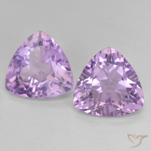 5.66ctw Natürlicher Mittelrosa Violett Amethyst, Trillion, VVS-VS