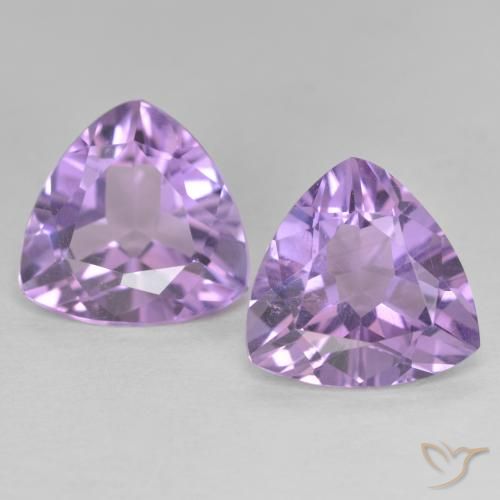 5.42ctw Natürlicher Mittelrosa Violett Amethyst, Trillion, VVS-VS