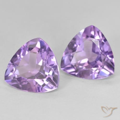 5.42 ct natürliche Mittelrosa Violett Amethyst-Edelsteine, Trillion, VVS-VS