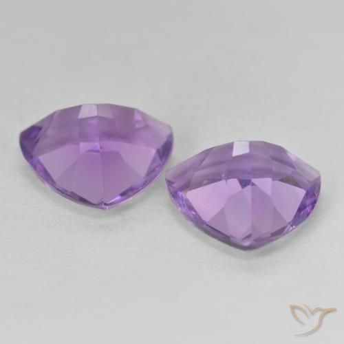 5.42 ct natürliche Mittelrosa Violett Amethyst-Edelsteine, Trillion, VVS-VS