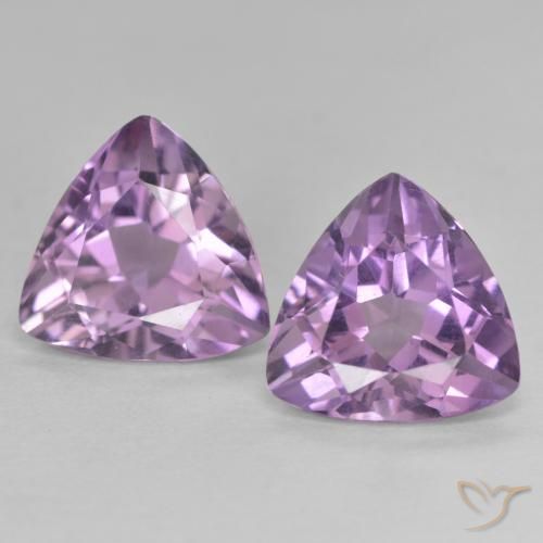 5.47ctw Natürlicher Rosaig-violett Amethyst, Trillion, VVS-VS