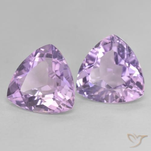 5.55 ct natürliche Rosaig-violett Amethyst-Edelsteine, Trillion, VVS-VS