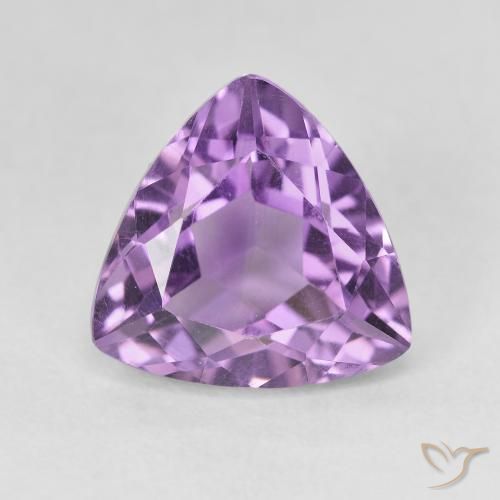 3.17ct Natürlicher Mittelviolettes Violett Amethyst, Trillion, VVS-VS