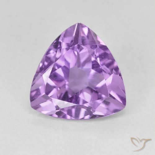 2.89ct Natürlicher Mittelviolettes Violett Amethyst, Trillion, VVS-VS