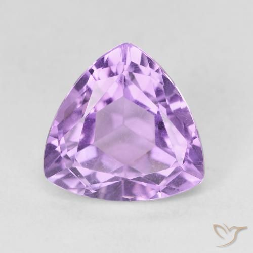3.23ct Natürlicher Mittelviolettes Violett Amethyst, Trillion, VVS-VS