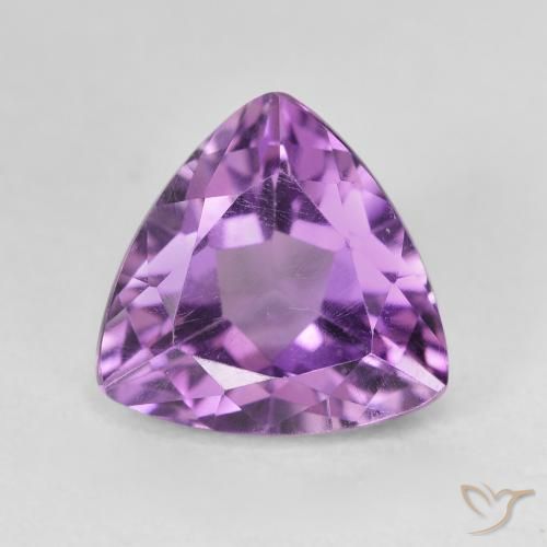 3.20ct Natürlicher Medium Light Purplish-Violet Amethyst, Trillion, VVS-VS